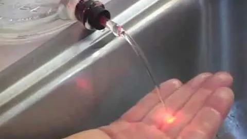 Water Light Pipe with Laser